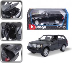 Metalen model BBURAGO RANGE ROVER SPORT 1:18, zwart