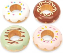 Set houten donuts