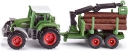 Siku Farmer tractor met bosaanhanger – metalen model