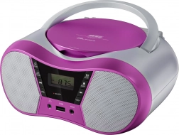 Draagbare CD-speler met Bluetooth en USB roze