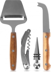 Set van 4 wijn- en kaasaccessoires