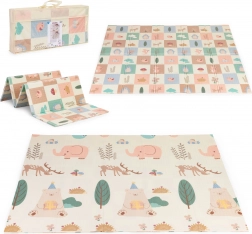 dubbelzijdige foam speelmat 200 × 180 cm met tas iplay