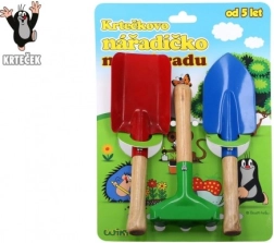 kinder tuingereedschap Mol – metaal en hout, set van 3 stuks