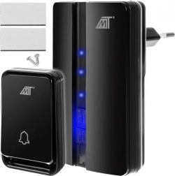 zwarte draadloze bel Malatec