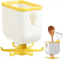 Keukenrek voor gereedschap met draaibare haken