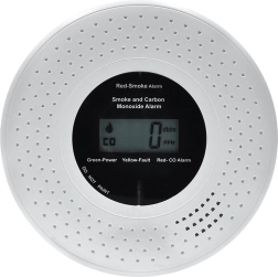 Solight gecombineerde rook- en koolmonoxidedetector met LCD-display - 1 stuk
