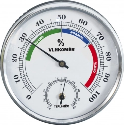 Thermometer met hygrometer 8,5 cm