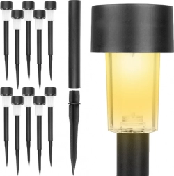 Zonne-energietuinlampen 10 stuks GARDLOV, prikmodel, warm wit licht