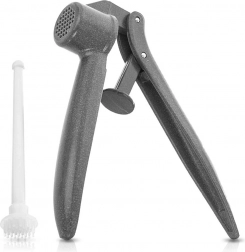 Aluminium knoflookpers met reiniger 15,5 cm