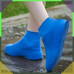 Waterdichte siliconen overschoenen tegen regen, antislip – maat S