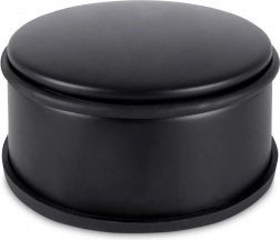 Metalen deurstop, zwart, 11,5 cm