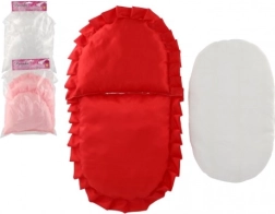 Donsdekentje en kussentje voor poppen voor bedje en wandelwagen