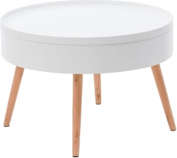 Ronde salontafel met scherm, 60 cm