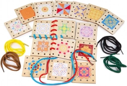 Bigjigs Toys houten rijgplaatjes