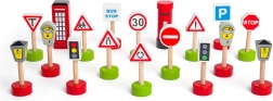 Set houten verkeersborden BIGJIGS RAIL