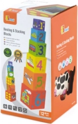 Houten stapelblokken voor kinderen vanaf 12 maanden