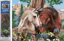 Diamantschilderen Paardensymfonie 30 × 40 cm