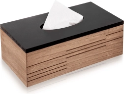 Houten doos voor papieren zakdoekjes Line 25 × 13,5 × 9 cm