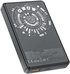 Draadloze powerbank MagSafe 10000mAh 22,5W zwart