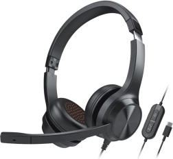 creative chat usb on-ear headset met microfoon usb-c