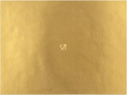 Gouden rechthoekige cakedrager 40 × 30 cm