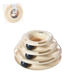 Interactieve toren met balletjes voor katten