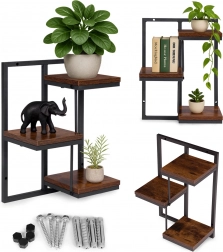 Hangende wandplank voor bloemen 3 niveaus loft MODERNHOME