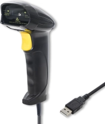 Laser Barcode Scanner 1D USB Zwart