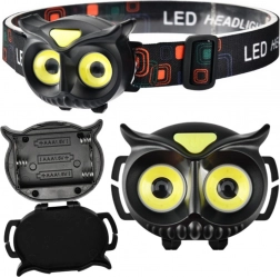 Kinder LED-hoofdlamp in uilvorm – 4 standen, waterbestendig