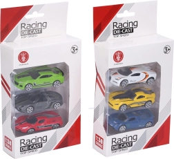 Metalen autootjes set 3 stuks 7 cm