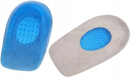 Gel-hakjes met stoffen voering maat L - blauw