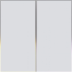 Zigbee aanraak-lichtschakelaar AVATTO Dual TUYA, wit