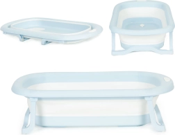 Opvouwbare kinderbadkuip met afvoer, grijs