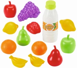 Fruit en groenten in netje