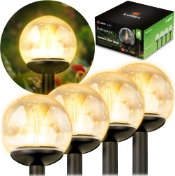 Zonnelichten voor de tuin bol 4 stuks ILUMEN LS-103