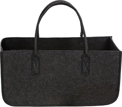 Vilten draagtas voor brandhout 50 × 25 × 25 cm antraciet