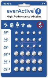 Set van 30 stuks everActive alkaline mini-batterijen
