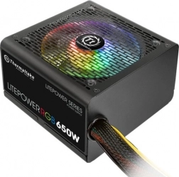 Thermaltake Litepower II Black 750 W – ATX-voeding met actieve PFC en stille 120mm ventilator
