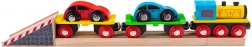Houten goederentrein met auto’s en rails BIGJIGS RAIL