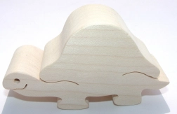 Fauna houten diertje schildpad