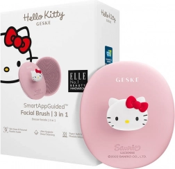 3-in-1 Gezichtsreinigingsborstel met handvat Geske met Hello Kitty applicatie roze