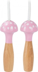 Roze springtouw met stippen VILAC