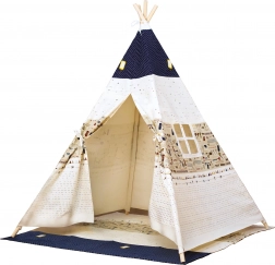 Bino Tipi beige-blauw