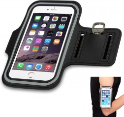 Sportarmband voor telefoon – zwart