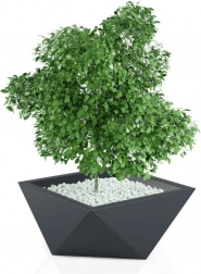 Design bloempot MONUMO Vendetta 30 cm, antraciet