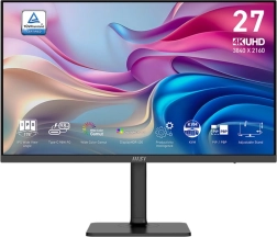 Moderne MSI-monitor 27 inch LED UHD vlak 60Hz zwart