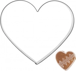 Metalen uitsteekvorm hart 9,5 cm
