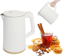 Reiswaterkoker zonder snoer 1,7 l 1500 W met draaivoet – wit