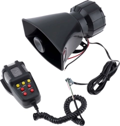 Elektronische alarmsirene RENEW FORCE met megafoon 12 V 100 W