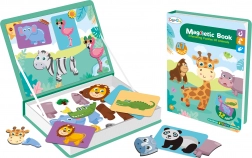 Magnetisch boek met safari-dieren 47 stuks